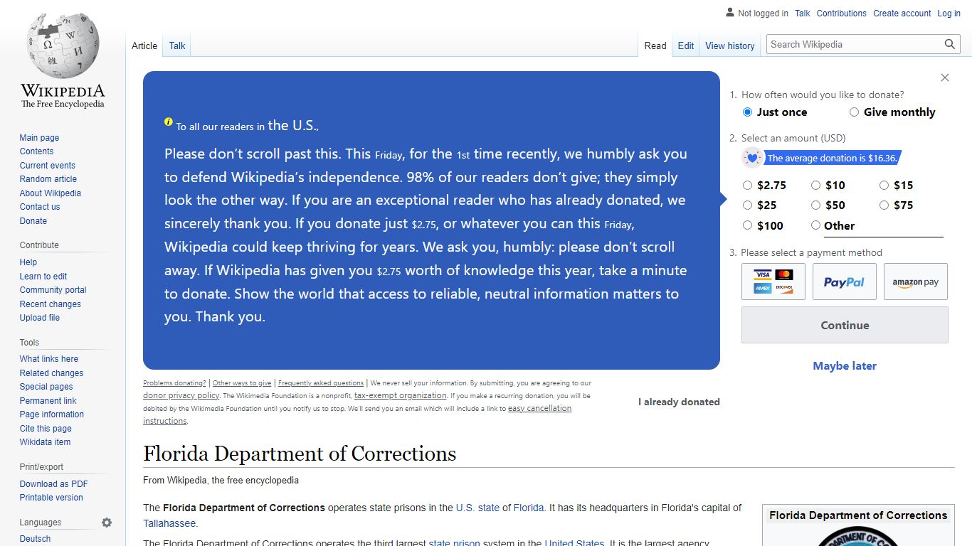 Florida Department of Corrections - Wikipedia
